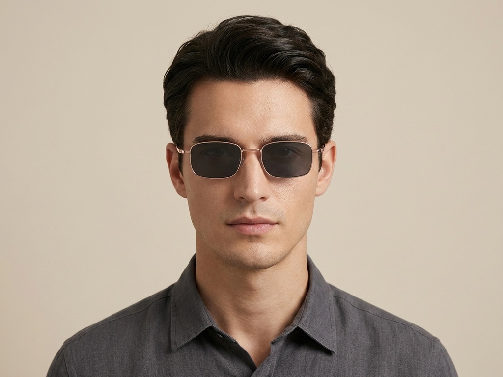 BS1913-0682_Pink_Rectangular_Titanium_sunglasses-tryon_male