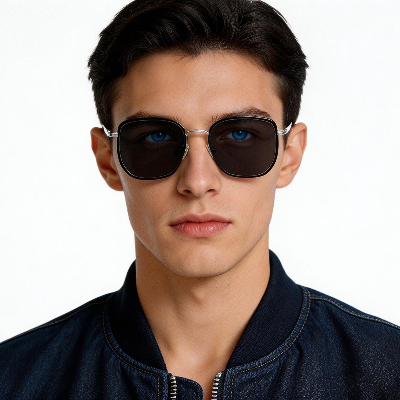 bs1913-0683_black_geometric_metal_sunglasses_model