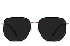 BS1913-0684_Black_Geometric_Metal_sunglasses_front