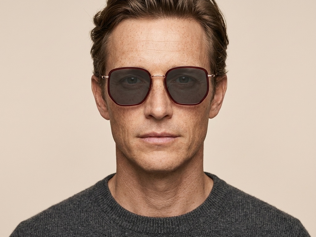 BS1913-0686_Red_Geometric_Metal_sunglasses-tryon_male
