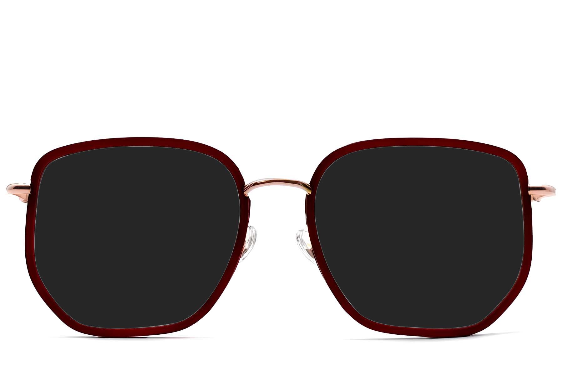 BS1913-0686_Red_Geometric_Metal_sunglasses_front