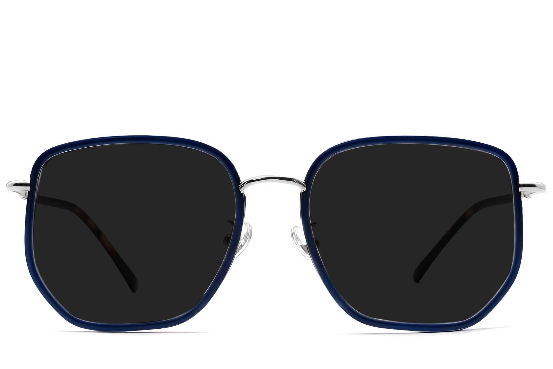BS1913-0688_Blue_Geometric_Metal_sunglasses_front