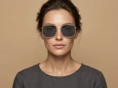 BS1913-0689_Grey_Geometric_Metal_sunglasses-tryon_female