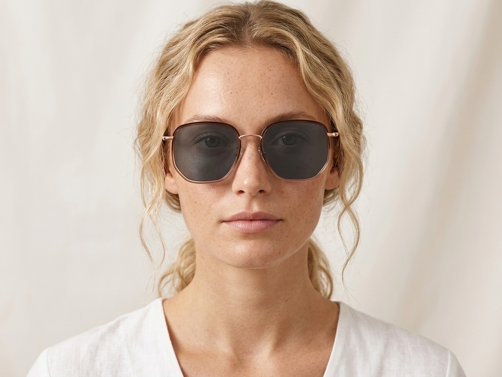 BS1913-0690_Brown_Geometric_Metal_sunglasses-tryon_female