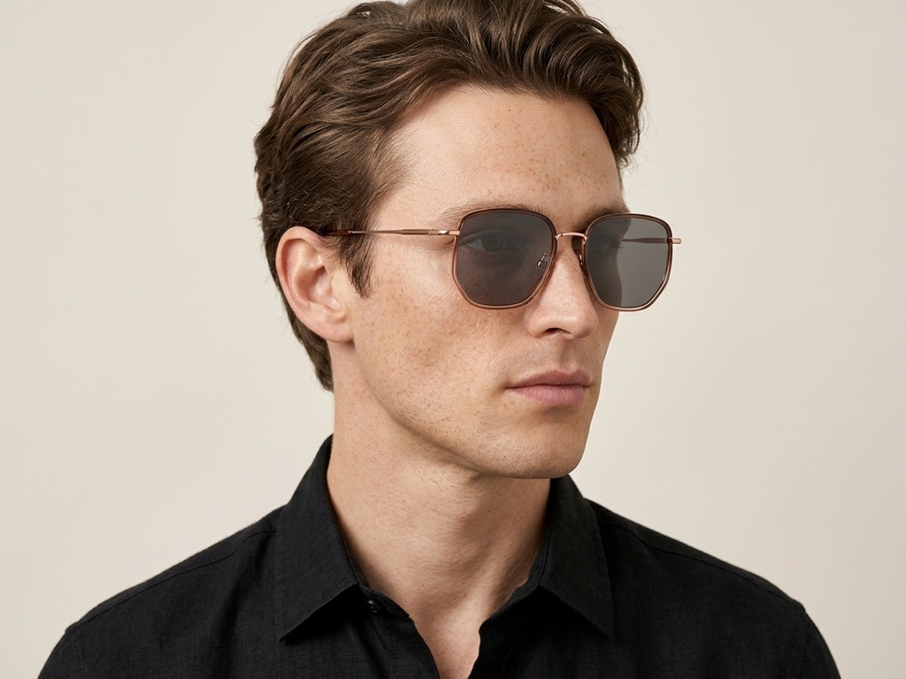 BS1913-0690_Brown_Geometric_Metal_sunglasses-tryon_male