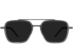 BS1913-0693_Grey_Aviator_Titanium_sunglasses_front