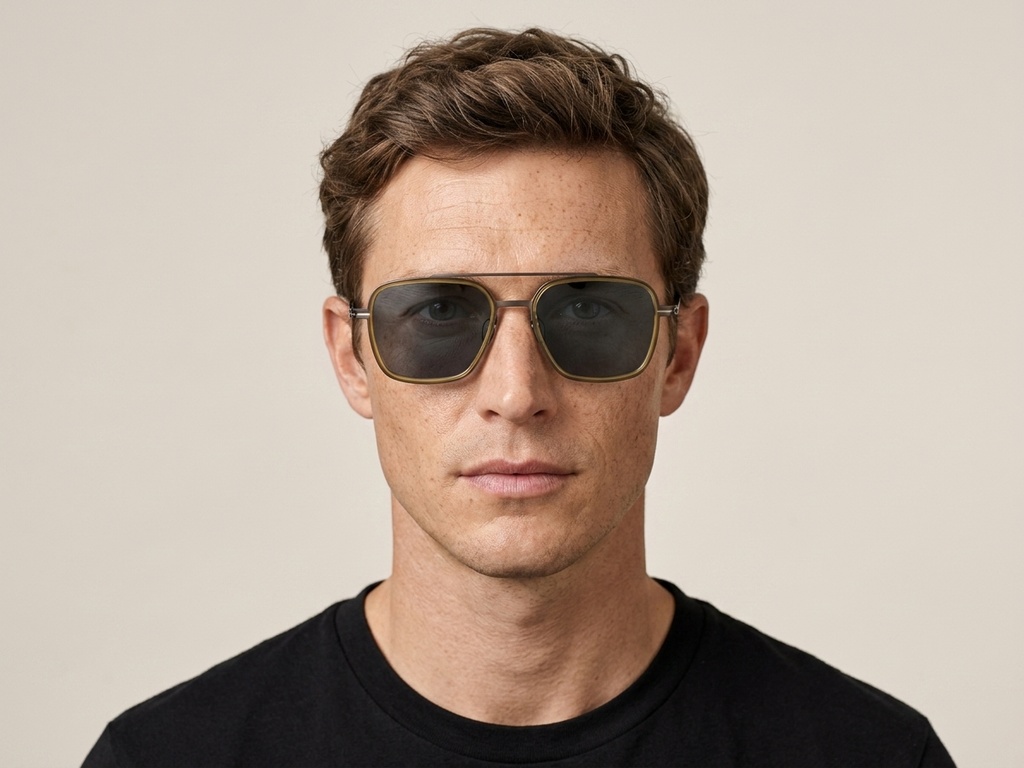BS1913-0695_Green_Aviator_Titanium_sunglasses-tryon_male
