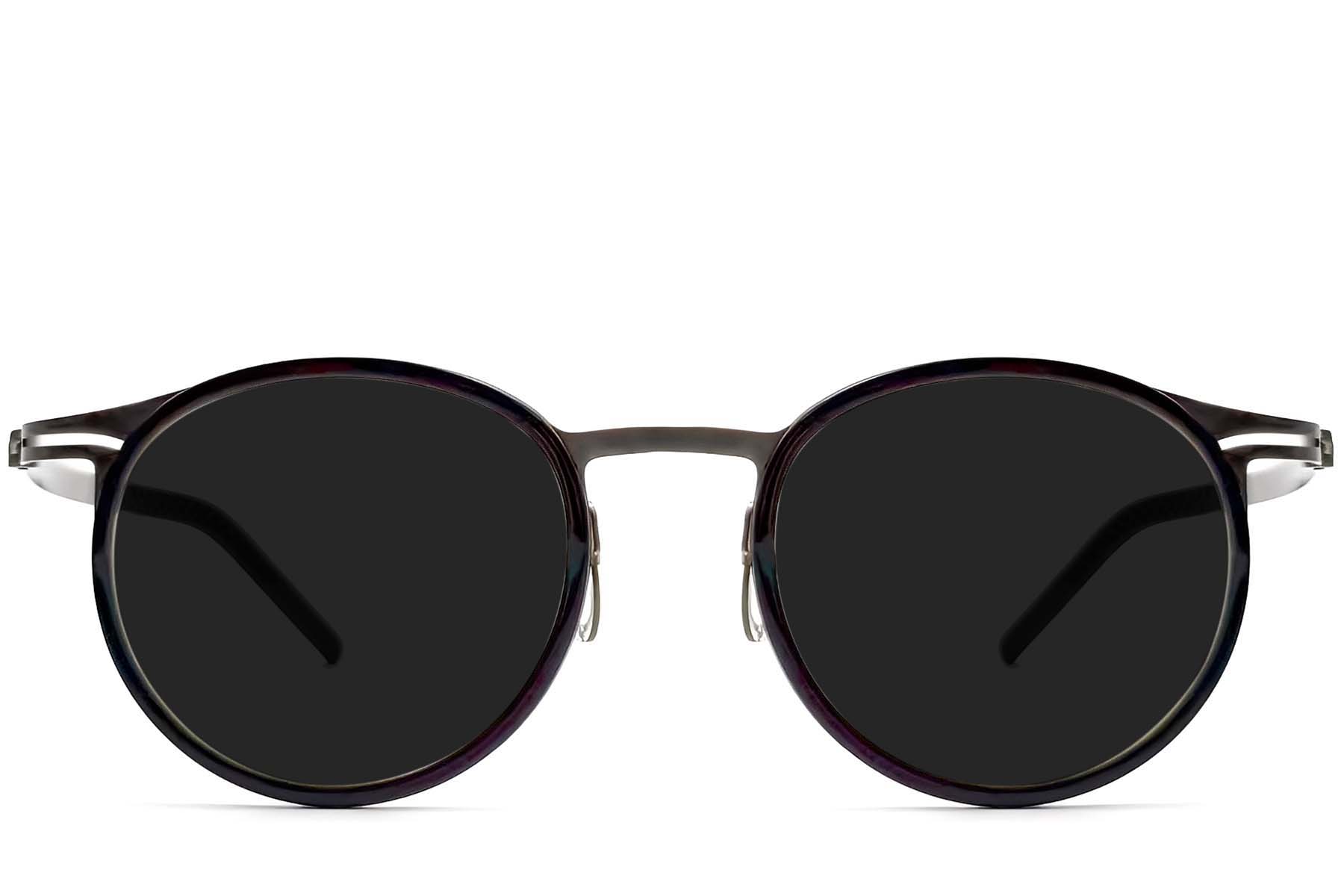 BS1913-0696_Black_Oval_Titanium_sunglasses_front