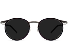 BS1913-0696_Black_Oval_Titanium_sunglasses_front