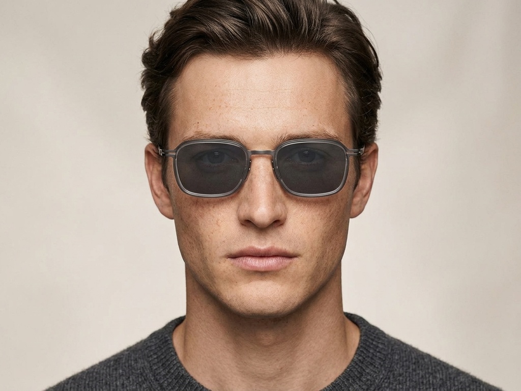 BS1913-0703_Grey_Rectangular_Titanium_sunglasses-tryon_male