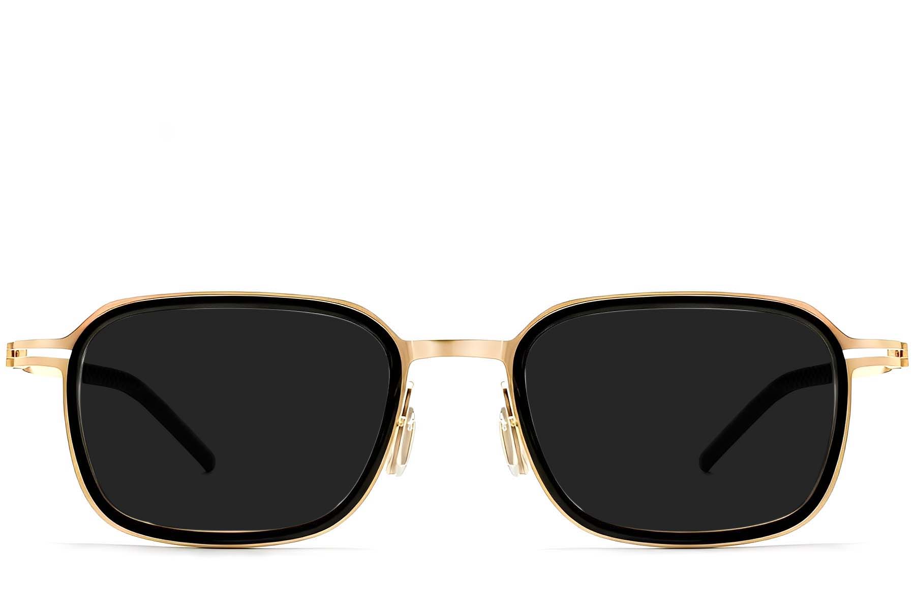 BS1913-0704_Black_Rectangular_Titanium_sunglasses_front