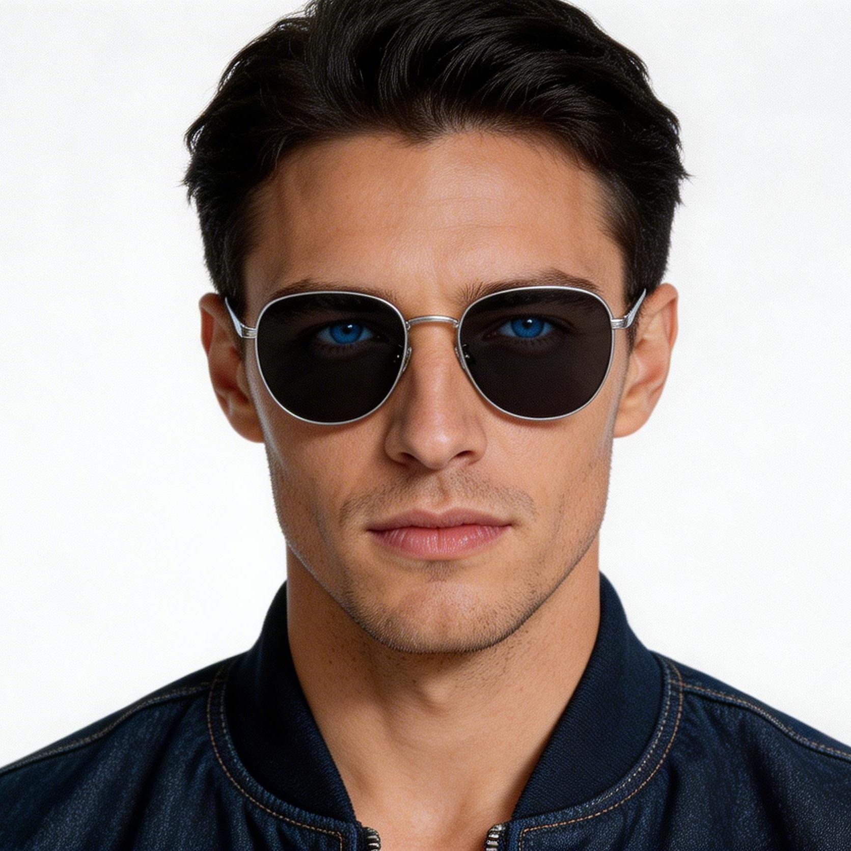 bs1913-0708_silver_oval_titanium_sunglasses_model