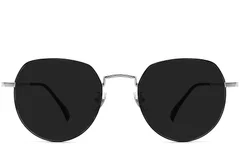BS1913-0709_Black_Oval_Titanium_sunglasses_front