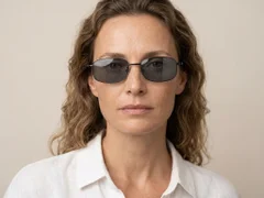 BS1913-0711_Black_Rectangular_Titanium_sunglasses-tryon_female