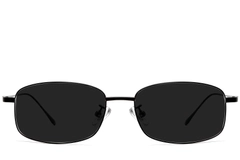 BS1913-0711_Black_Rectangular_Titanium_sunglasses_front