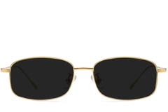 BS1913-0713_Golden_Rectangular_Titanium_sunglasses_front