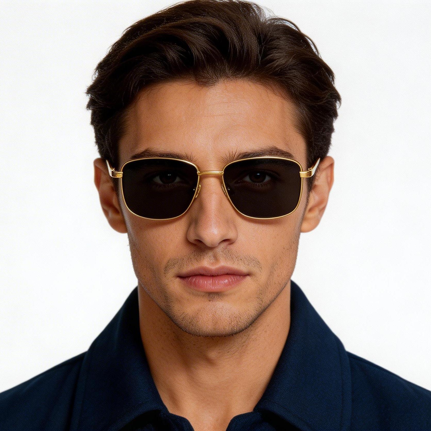 bs1913-0713_golden_rectangular_titanium_sunglasses_model