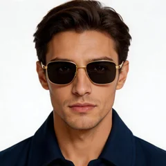 bs1913-0713_golden_rectangular_titanium_sunglasses_model
