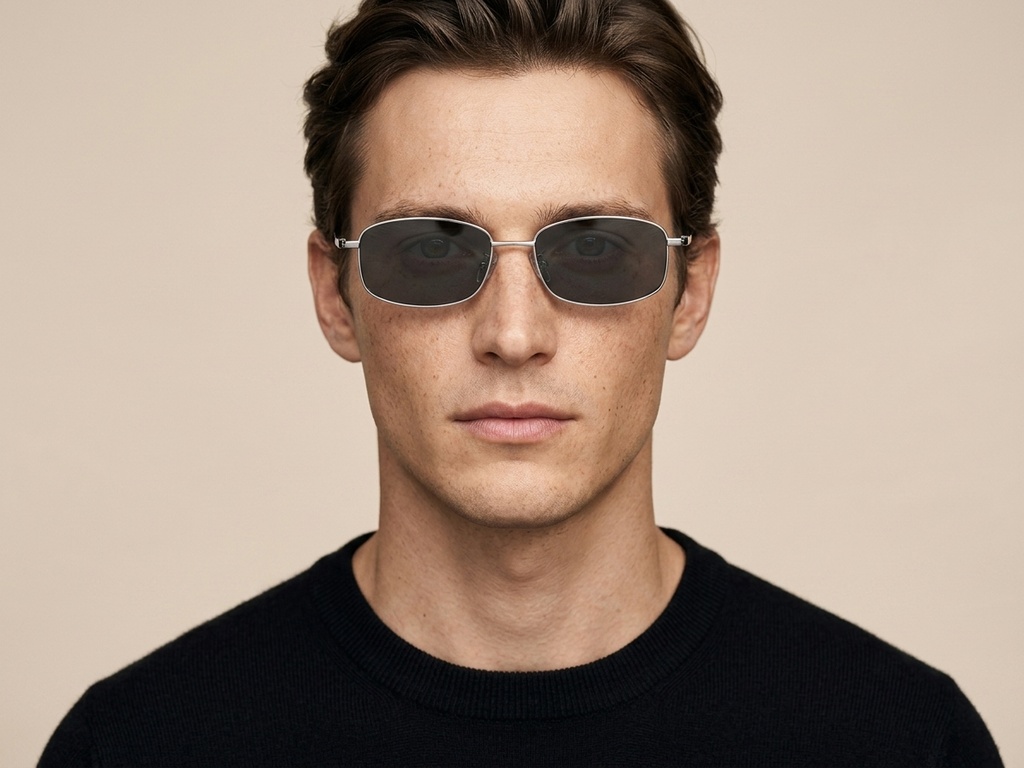 BS1913-0714_Silver_Rectangular_Titanium_sunglasses-tryon_male