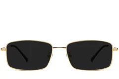 BS1913-0716_Golden_Rectangular_Titanium_sunglasses_front