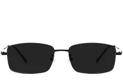 BS1913-0717_Black_Rectangular_Titanium_sunglasses_front