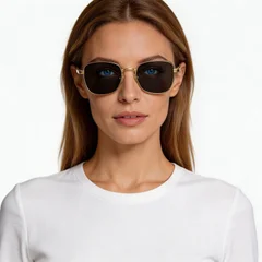 bs1913-0720_golden_rectangular_titanium_sunglasses_model