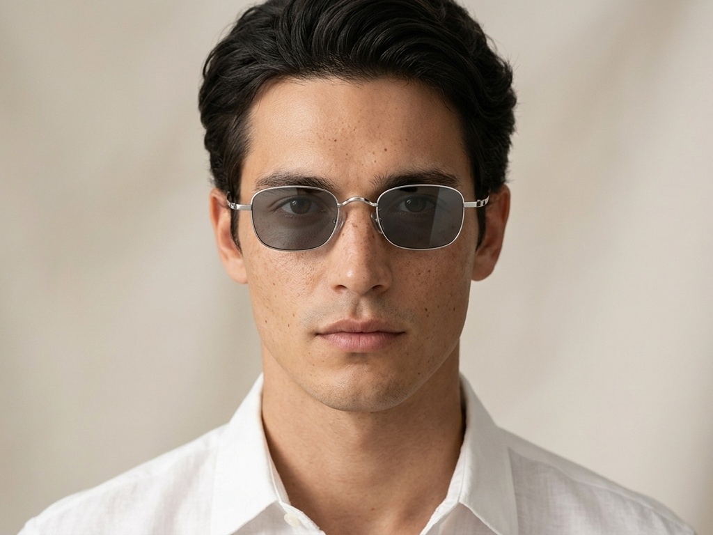 BS1913-0722_Silver_Rectangular_Titanium_sunglasses-tryon_male