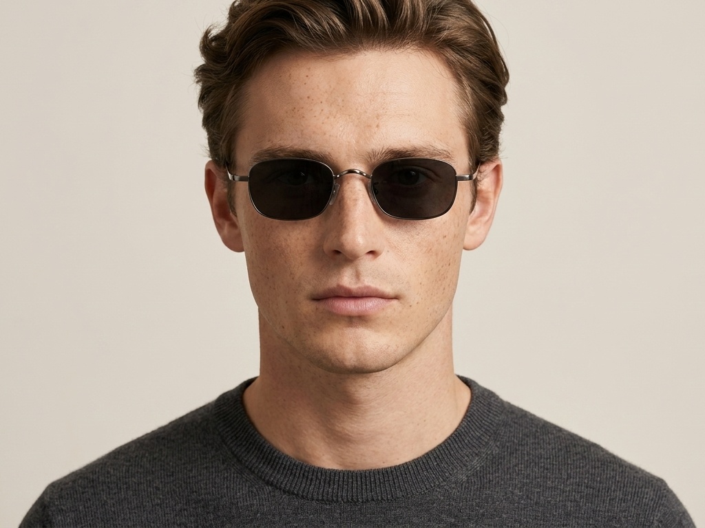 BS1913-0724_Grey_Rectangular_Titanium_sunglasses-tryon_male