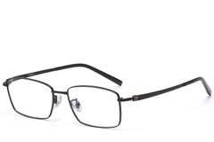 BS1913-0727_Black_Rectangular_Titanium_Glasses_front