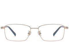 BS1913-0728_Golden_Rectangular_Titanium_Glasses_front
