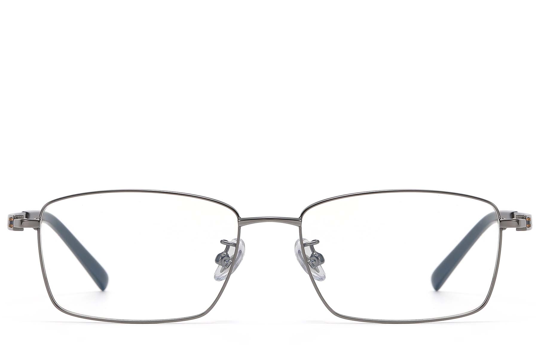 BS1913-0730_Grey_Rectangular_Titanium_Glasses_front