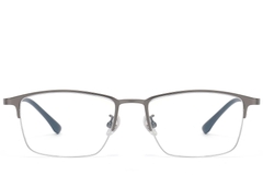 BS1913-0734_Grey_Semi-rimless_Titanium_Glasses_front