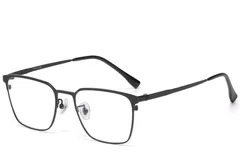 BS1913-0736_Black_Semi-rimless_Titanium_Glasses_corner