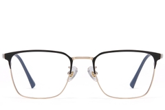 BS1913-0737_Golden_Semi-rimless_Titanium_Glasses_front