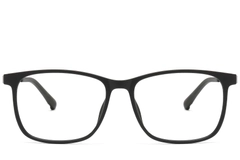 BS1913-0740_Black_Rectangular_TR90_Glasses_front