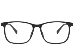 BS1913-0740_Black_Rectangular_TR90_Glasses_front