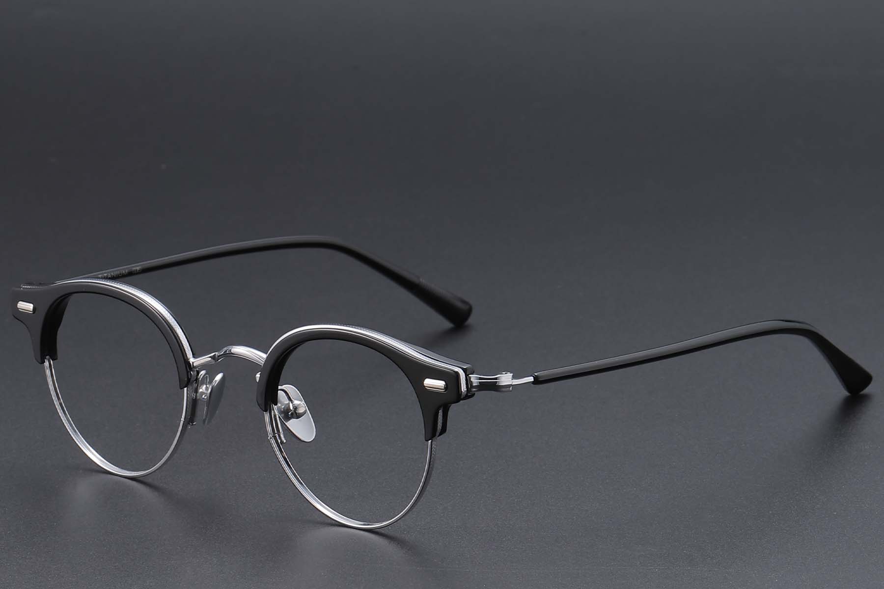 BS1913-0749_Black_Semi-rimless_Acetate_Glasses_corner