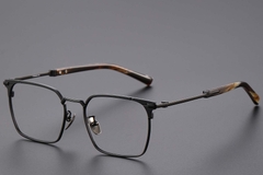 BS1913-0750_Black_Semi-rimless_Titanium_Glasses_corner