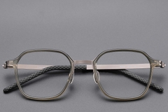 BS1913-0761_Green_Rectangular_Titanium_Glasses_front