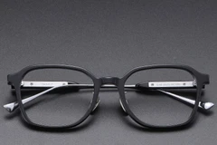 BS1913-0763_Black_Rectangular_Acetate_Glasses_front