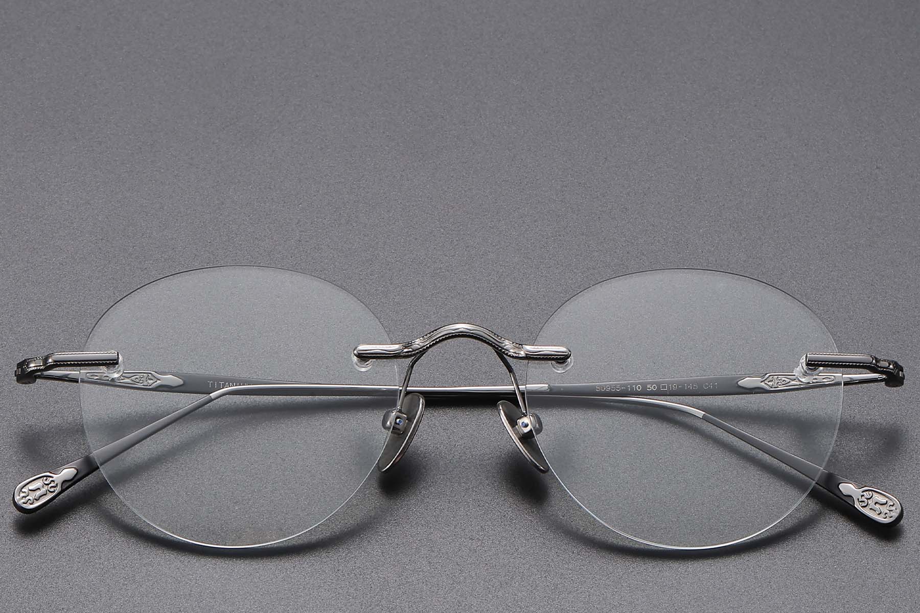 BS1913-0771_Grey_Invisible_Titanium_Glasses_front