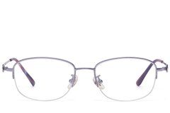 BS1913-0785_Purple_Semi-rimless_Titanium_glasses_front