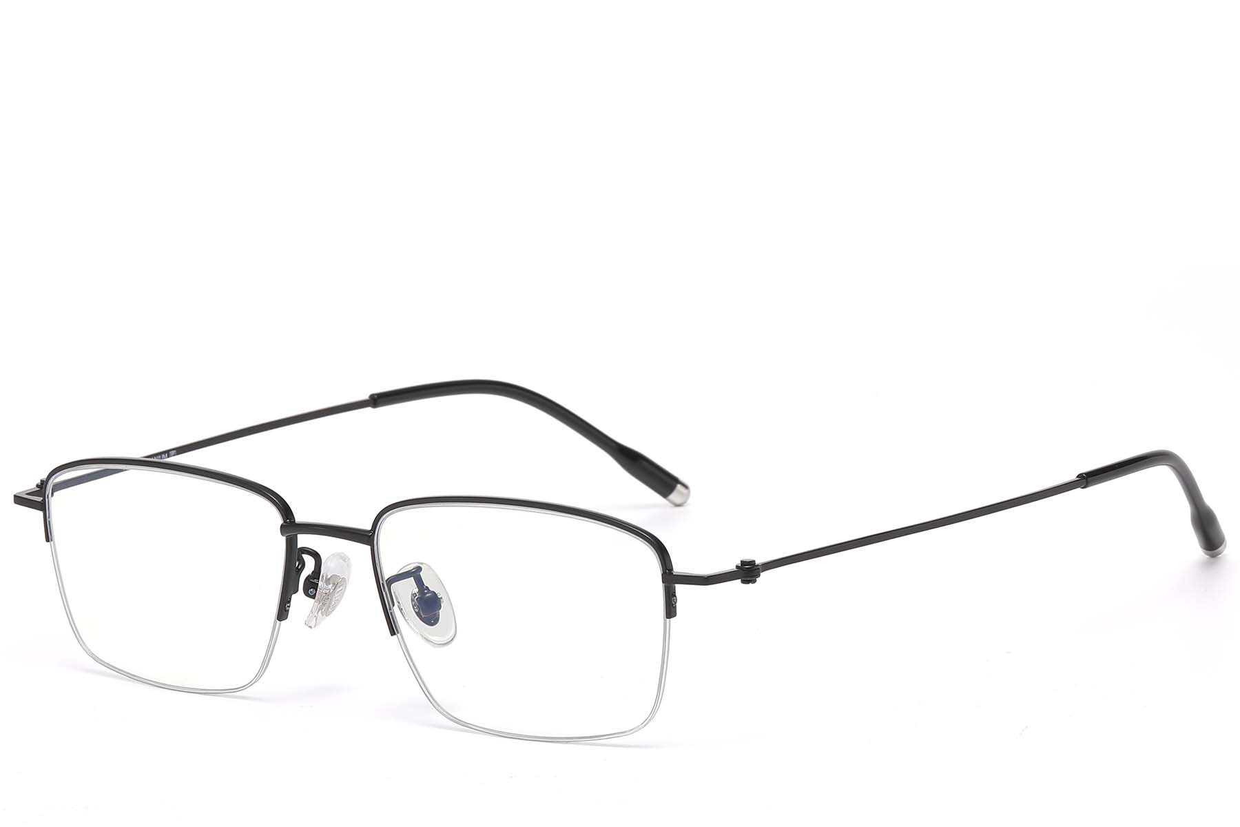 BS1913-0788_Black_Semi-rimless_Titanium_glasses_corner