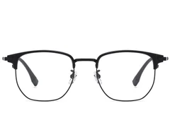 BS1913-0793_Black_Oval_Titanium_glasses_front