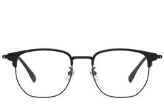 BS1913-0802_Black_Oval_Titanium_glasses_front