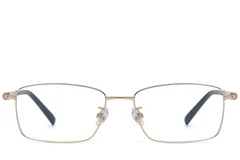 BS1913-0816_Golden_Rectangular_Titanium_glasses_front
