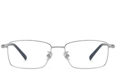 BS1913-0817_Silver_Rectangular_Titanium_glasses_front