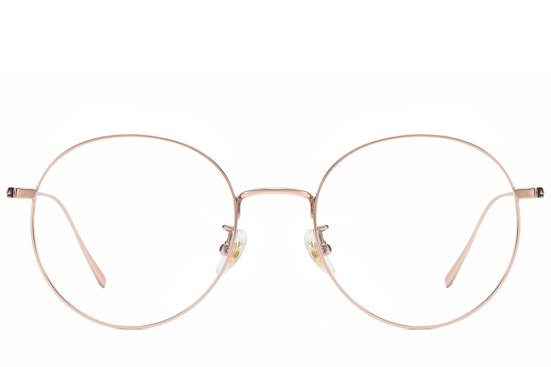 BS1913-0831_Pink_Round_Titanium_glasses_front