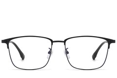 BS1913-0842_Black_Oval_Titanium_glasses_front