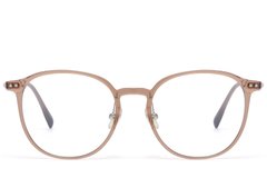 BS1913-0846_Brown_Oval_Titanium_glasses_front